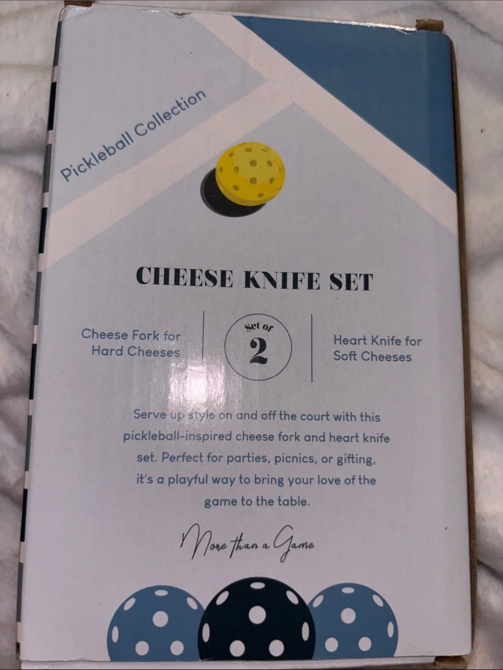 Pickleball Collection Cheese Knife Set